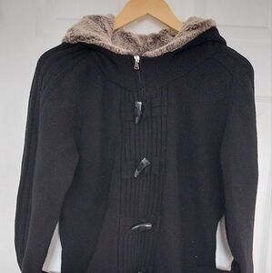 ❄️☃️Made in Italy  Wool Blended  Zip and buttons Hoodie